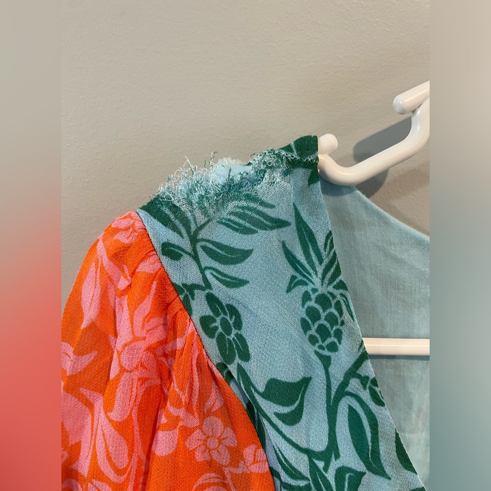 Farm Rio Colorblock Printed Maxi Dress - Picture 13 of 14